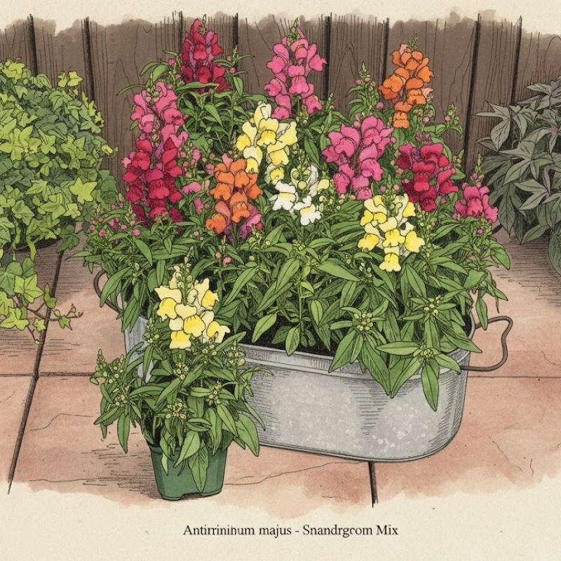 Aslan Ağzı Tohumu Karışık Renk - Saksılık 10 Tohum