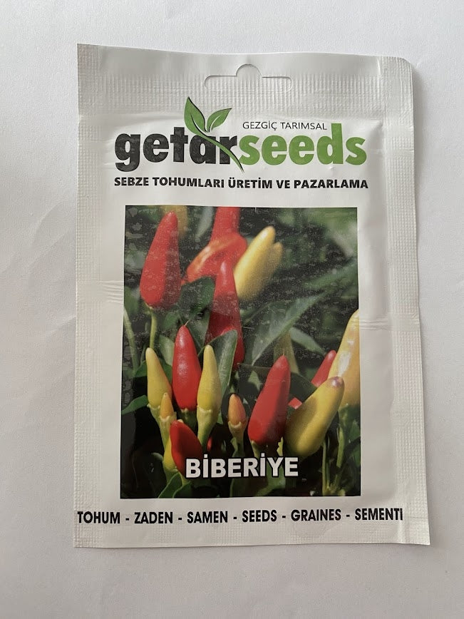 BİBER BİBERİYE (SARI KONİK) ( ÇOKLU TOHUM ) - 3 Gram - MegCiTo