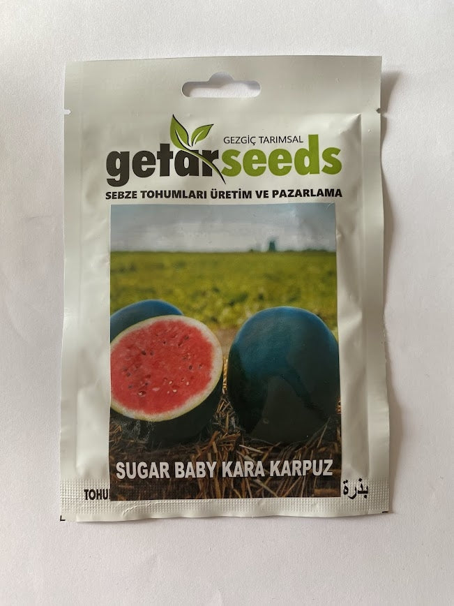 SUGAR BABY KARA KARPUZ ( ÇOKLU TOHUM ) - 100 Adet - MegCiTo