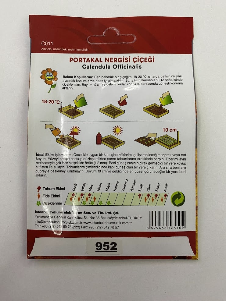 PORTAKAL NERGİSİ ( ÇOKLU TOHUM ) - 200 Tohum - KARIŞIK Renk - MegCiTo