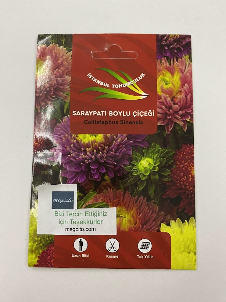 SARAYPATI BOYLU ( ÇOKLU TOHUM ) - 150 Tohum - KARIŞIK Renk - MegCiTo