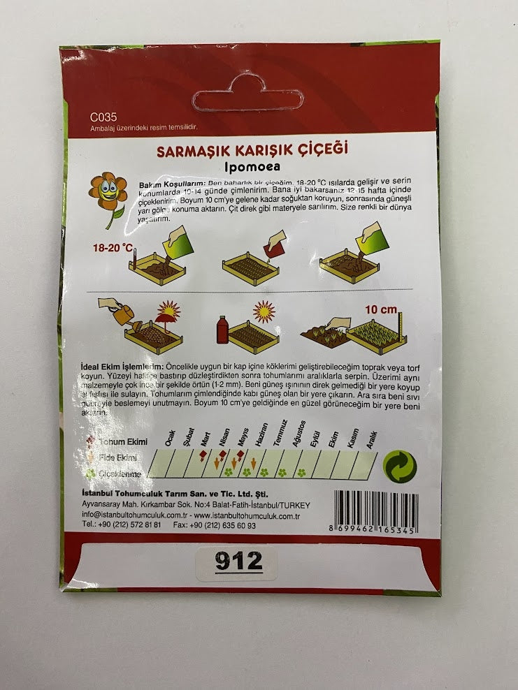 SARMAŞIK ( ÇOKLU TOHUM ) - 50 Tohum - KARIŞIK Renk - MegCiTo