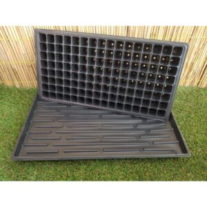 3 Adet 128 Göz Fide Viyolü + 3 Adet Fide Viyolü Tepsisi Fide Viyol Fide Viyolleri Viyol Altlığı gri – MegCiTo